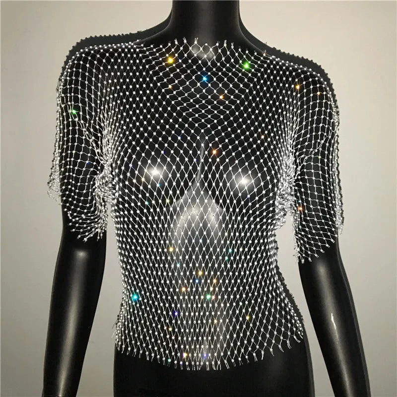 crop-top maille