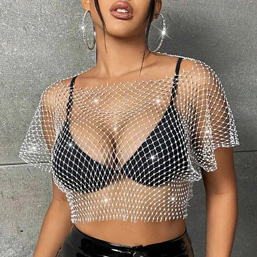 crop-top maille