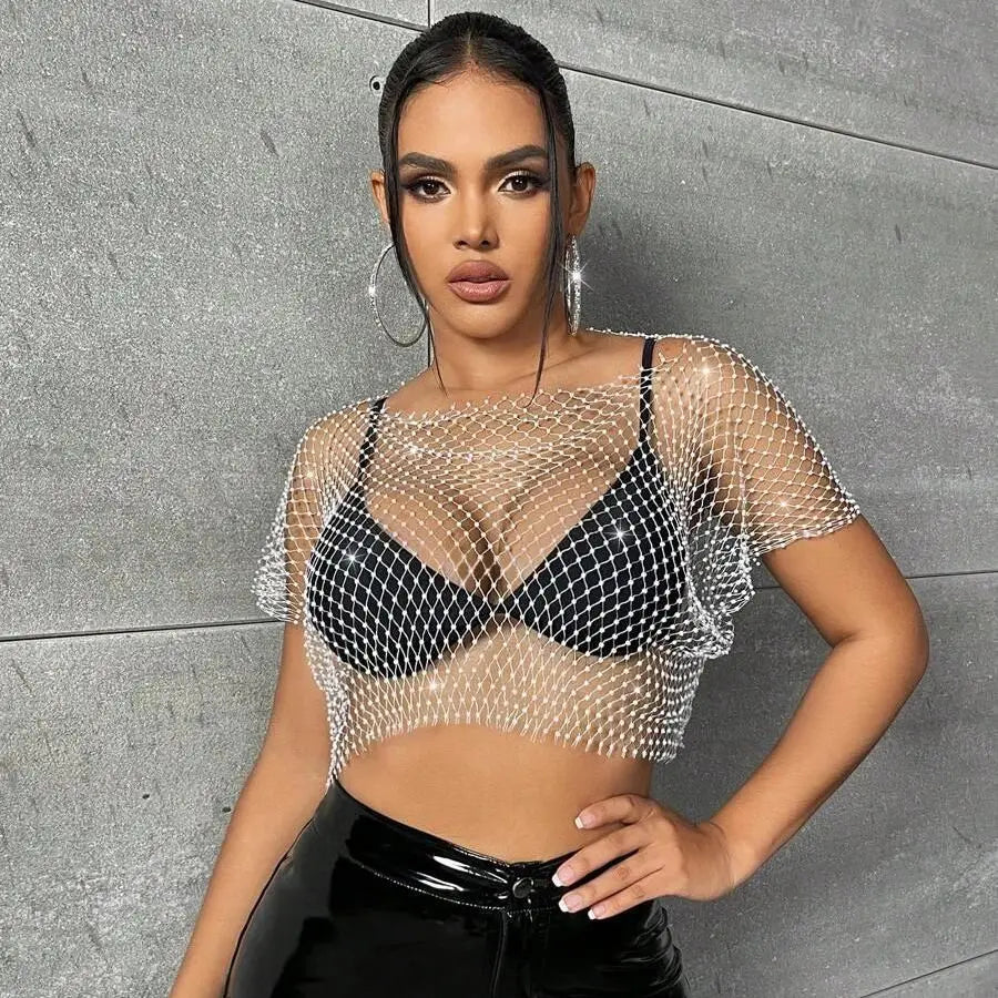 crop-top maille